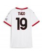 Billige AC Milan Theo Hernandez #19 Bortedrakt Dame 2024-25 Kortermet